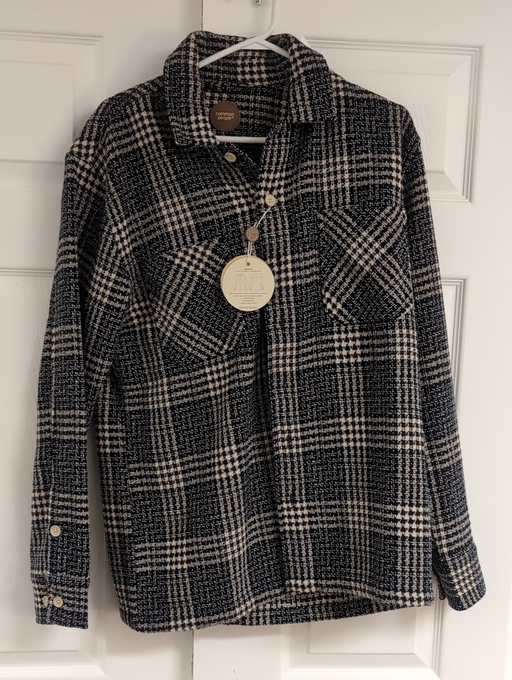 Common People Plaid And Checkered Shacket